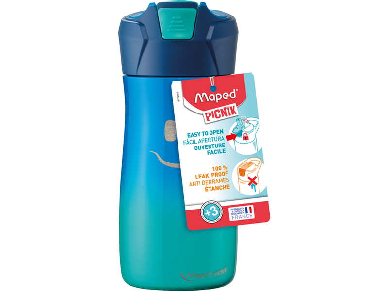Maped Picnik Kids collection Waterbottle Stainless steel. 14.5 oz/ 430 ml