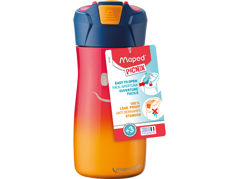 Maped Picnik Kids collection Waterbottle Stainless steel. 14.5 oz/ 430 ml
