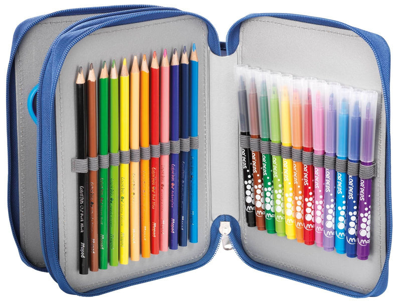 Maped Pencil case dobbel Pirates with content 34 items