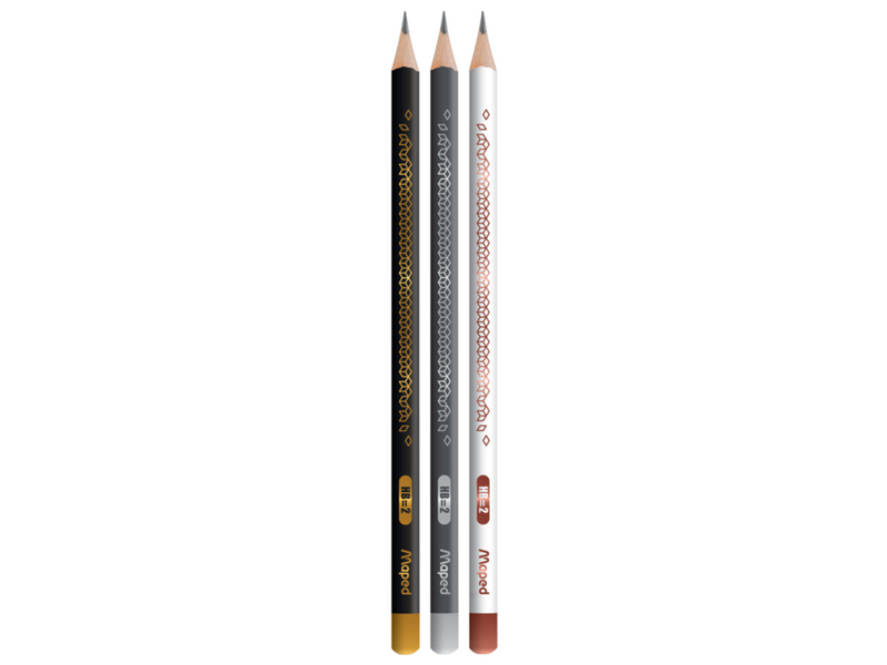 Maped blackpeps school pencil Deco HB. Box of 12 pcs