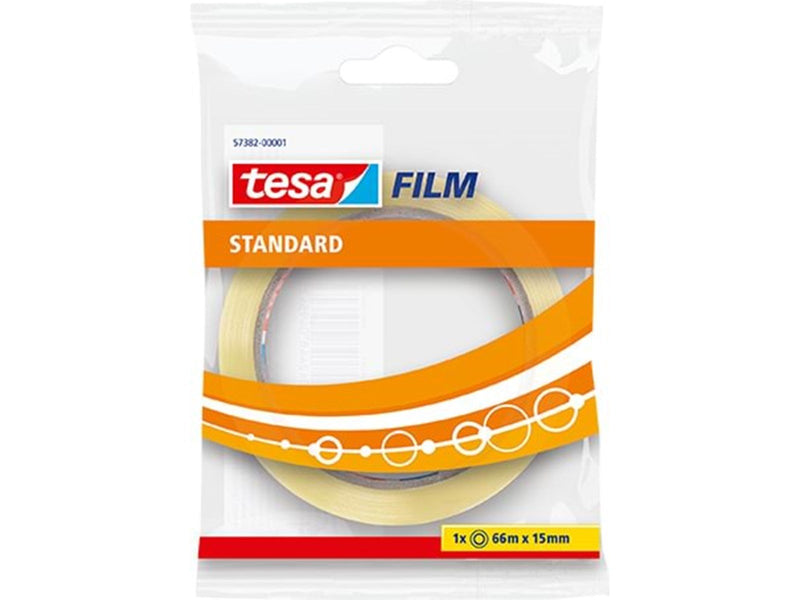 tesa film tape Standard 66m x 15mm Transparent