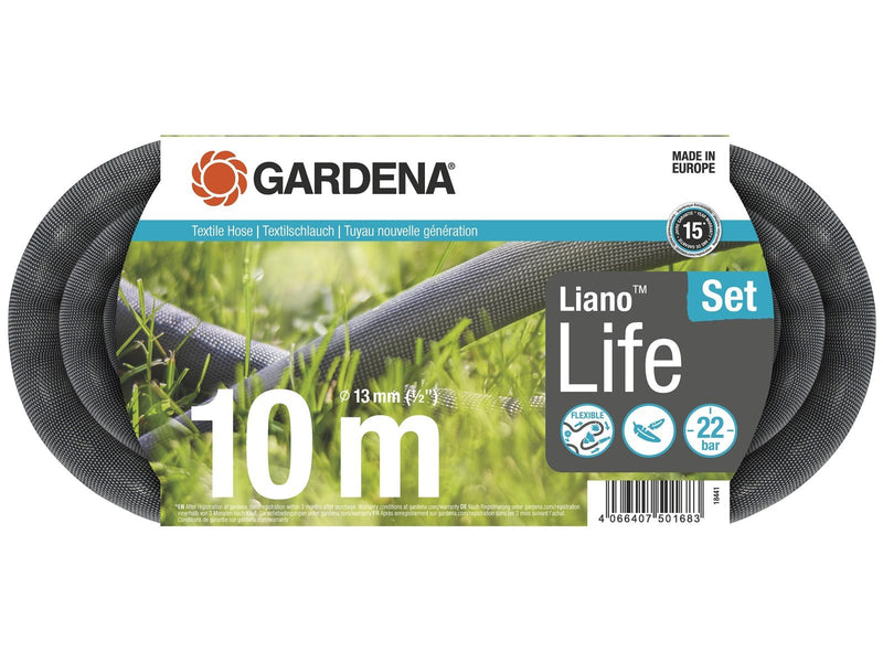 Gardena Textilschlauch Liano™ Life 10 m Set