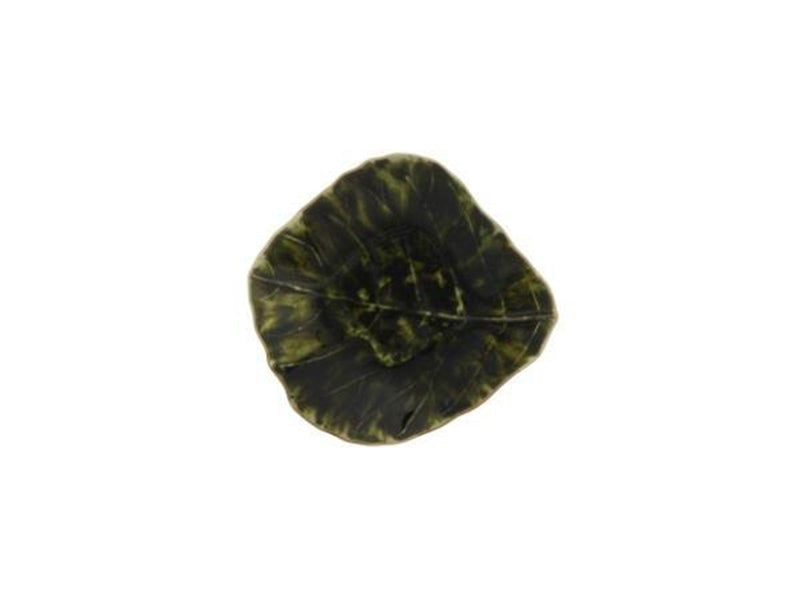 Costa Nova Mini bowl leaf Riviera 11 x 10 x 3 cm Dark green/black ceramic