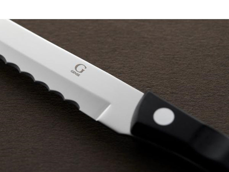 Gense Steak knife Old Farmer black 22 cm Black/Steel
