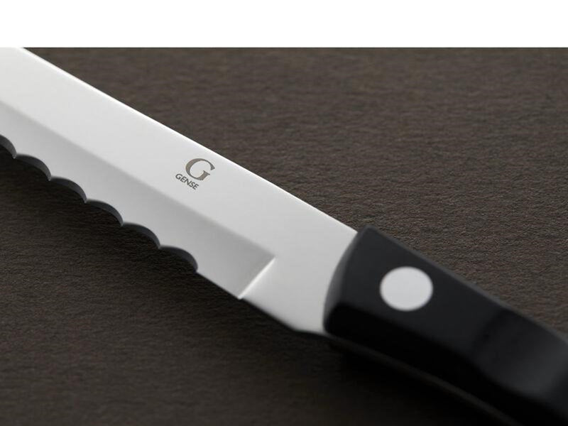 Gense Steak knife Old Farmer black 22 cm Black/Steel
