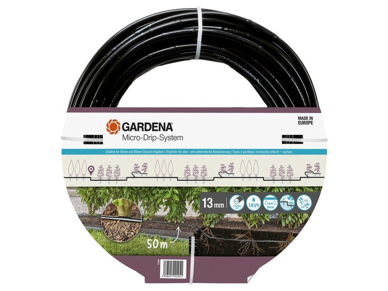 Gardena Ober- und unterirdisches Tropfrohr für Büsche/Hecken (50 m)