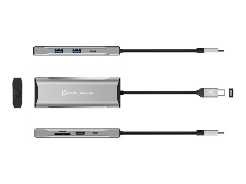 j5create JCD393-N - 4K60 Elite USB-C 10Gbps Mini Dock