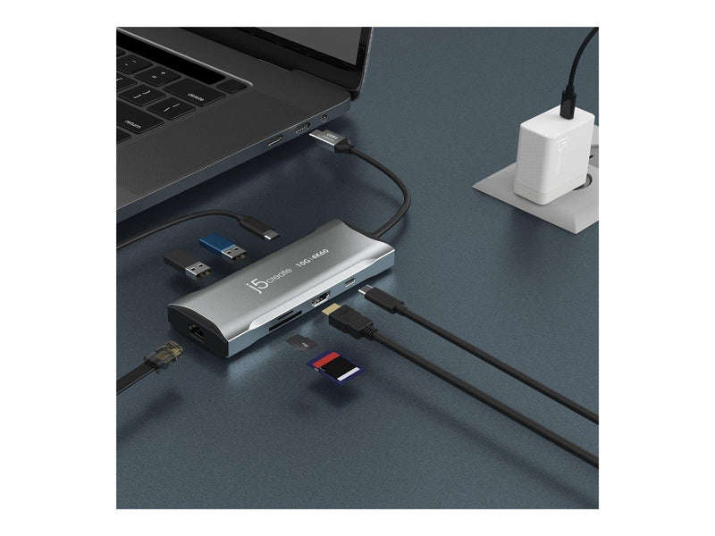 j5create JCD393-N - 4K60 Elite USB-C 10Gbps Mini Dock