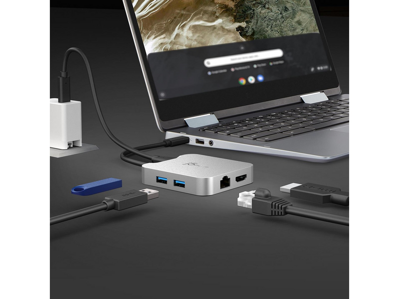 j5create 5-in-1 Multi-Port Adapter (with Ethernet and PD)