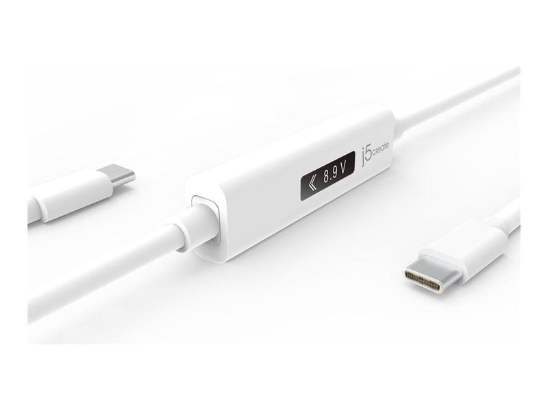 j5create USB-C Dynamic Power Meter Charging Cable