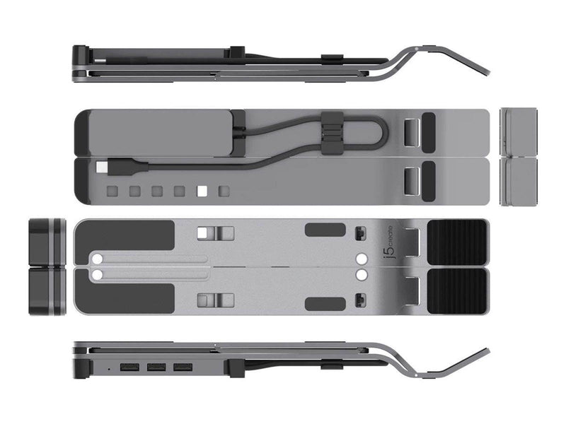 j5create Laptop Stand with USB 4-Port Hub