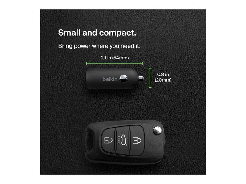 Belkin BoostCharge 30W USB-C Car Charger + USB-C to Lightning cable