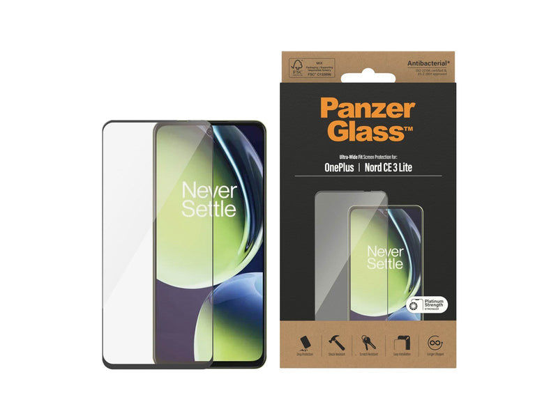 PanzerGlass Screen Protector OnePlus Nord CE 3 Lite | Ultra-Wide Fit