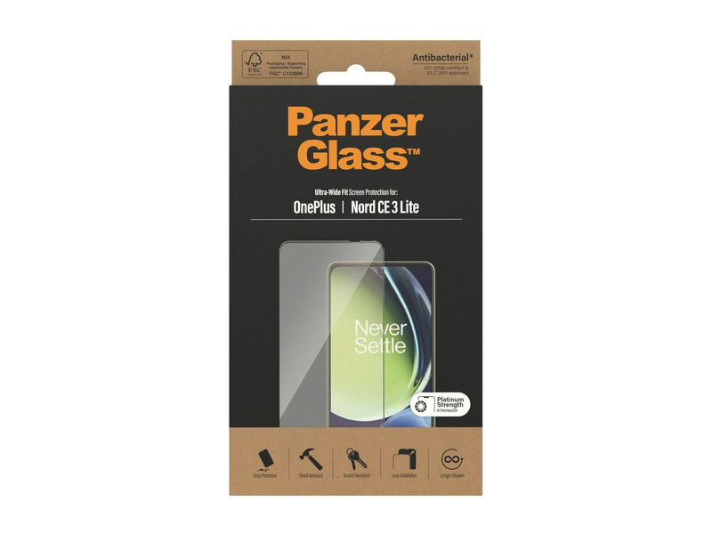 PanzerGlass Screen Protector OnePlus Nord CE 3 Lite | Ultra-Wide Fit