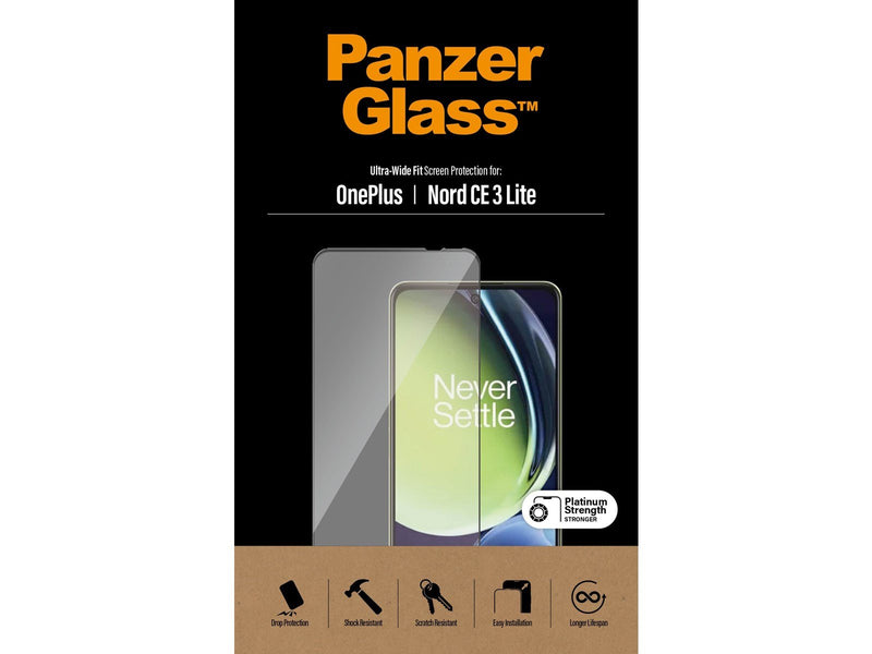 PanzerGlass Screen Protector OnePlus Nord CE 3 Lite | Ultra-Wide Fit