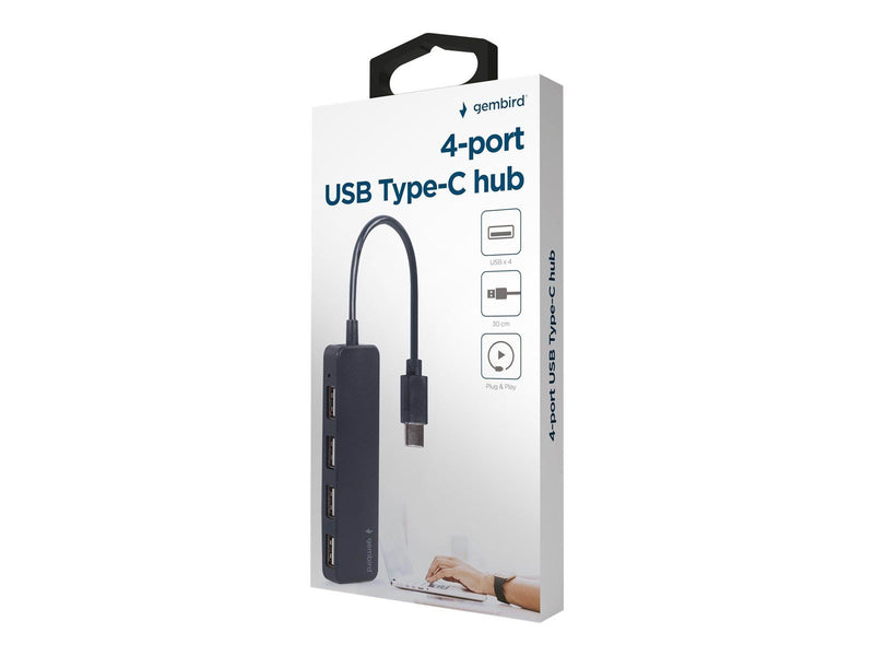 Gembird UHB-CM-U2P4-01 - hub - 4 ports USB-Hubs - 4 - Schwarz