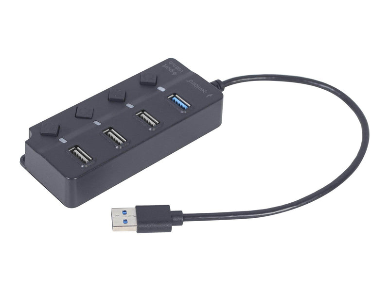 Gembird - hub - 4-port - 4 ports USB-Hubs - 4 - Schwarz