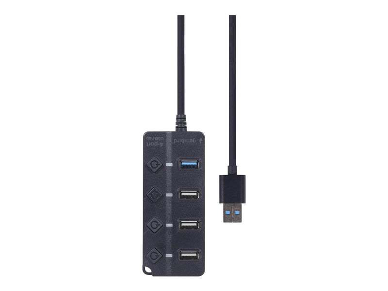 Gembird - hub - 4-port - 4 ports USB-Hubs - 4 - Schwarz