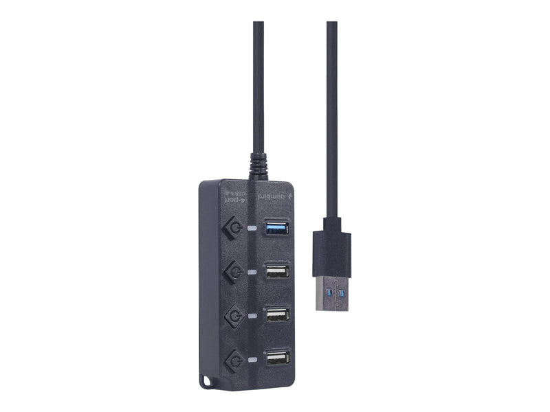 Gembird - hub - 4-port - 4 ports USB-Hubs - 4 - Schwarz