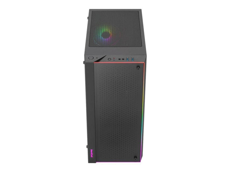 AeroCool Skribble - mid tower - ATX - Gehäuse - Tower - Schwarz