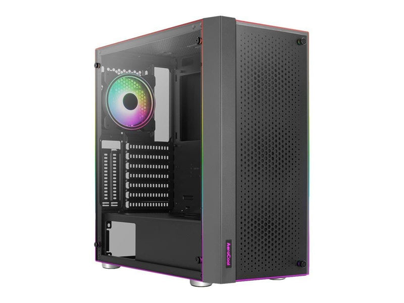 AeroCool Skribble - mid tower - ATX - Gehäuse - Tower - Schwarz