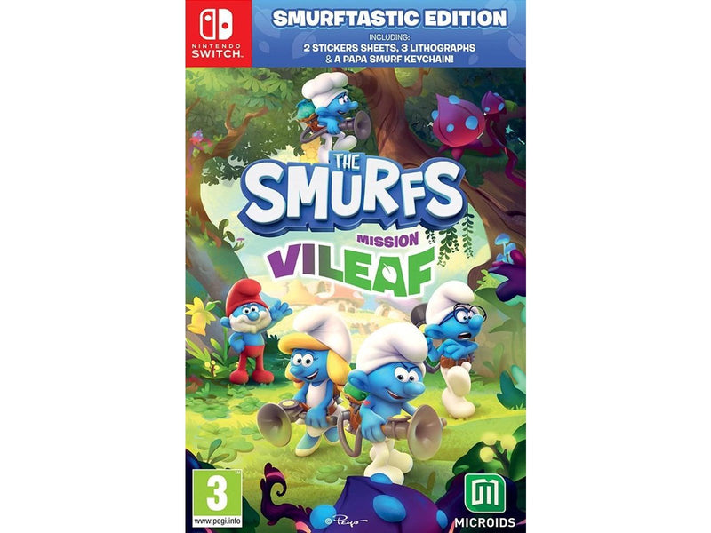 The Smurfs: Mission ViLeaf (Smurftastic Edition) (Code in a Box) - Nintendo Switch - Platformer - PEGI 3