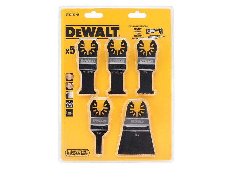 Dewalt 5PC MULTI-TOOL OSC. BLADE SET DT20732
