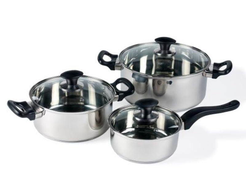 Funktion Pot set 6 pieces Stainless steel
