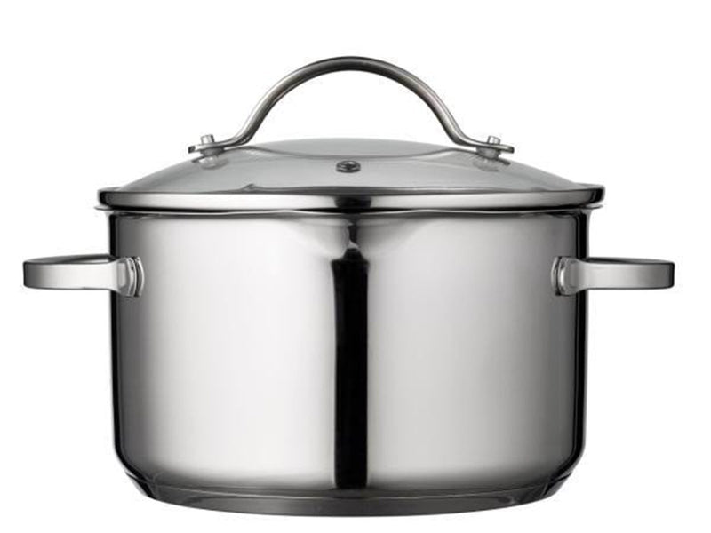 Funktion Pot set with lid 6 pieces 18/8 steel