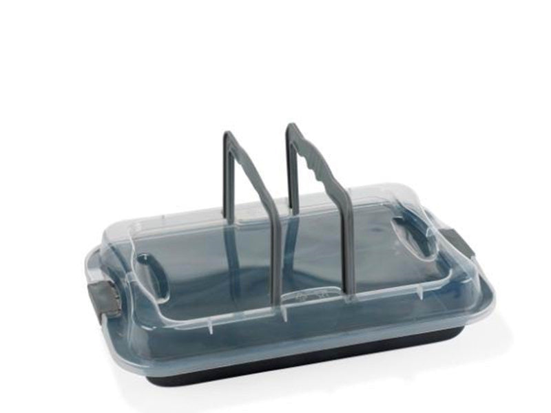 Funktion Backblech Baking pan with lid 36.0x23 cm grey