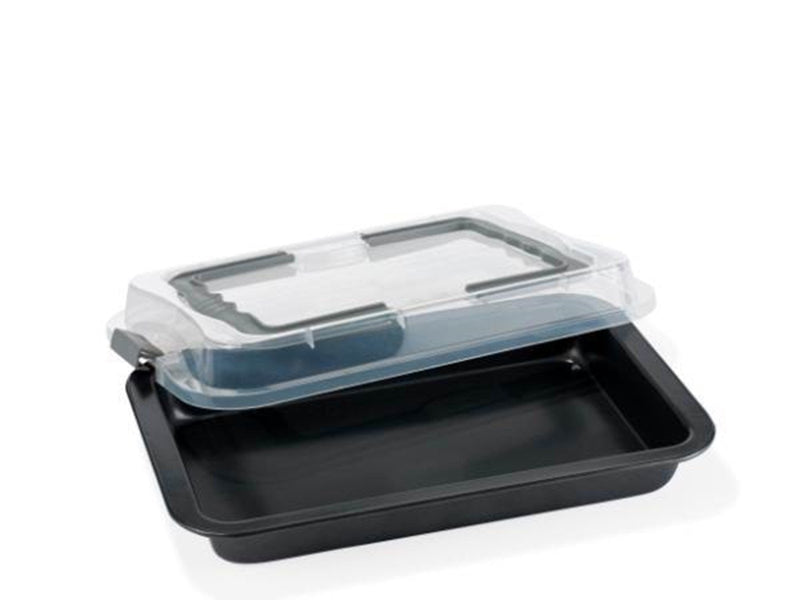 Funktion Backblech Baking pan with lid 36.0x23 cm grey