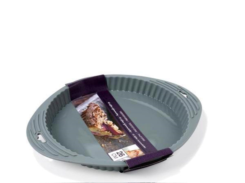 Funktion Pie dish Round grey silicone