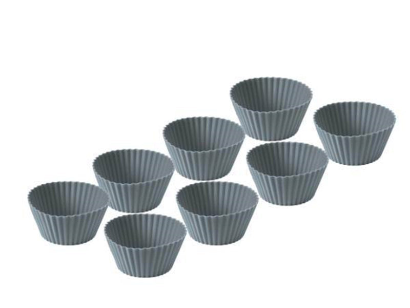 Funktion Muffin mould 8 pcs. grey silicone