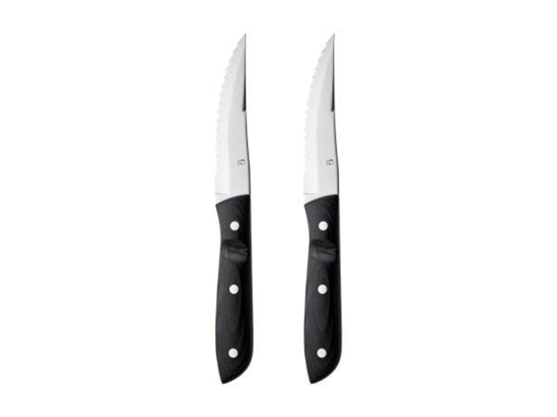 Gense Steak knife xl Old farmer micarta 23.5 cm 2 pcs. black/steel