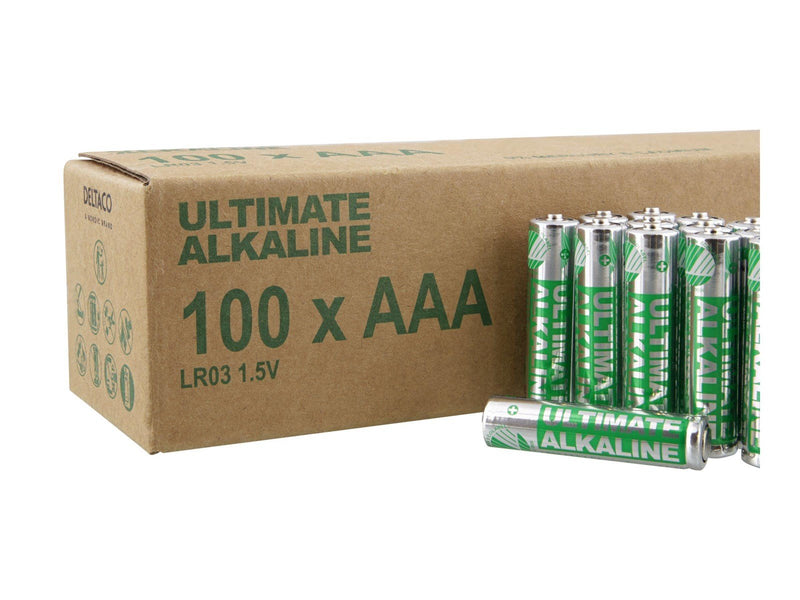 Deltaco Ultimate battery - Nordic Swan ecolabelled - 100 x AAA / LR03 - Alkaline
