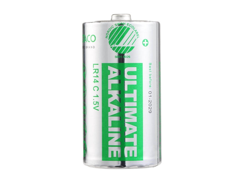 Deltaco Ultimate battery - Nordic Swan ecolabelled - 10 x LR14 / C type - Alkaline