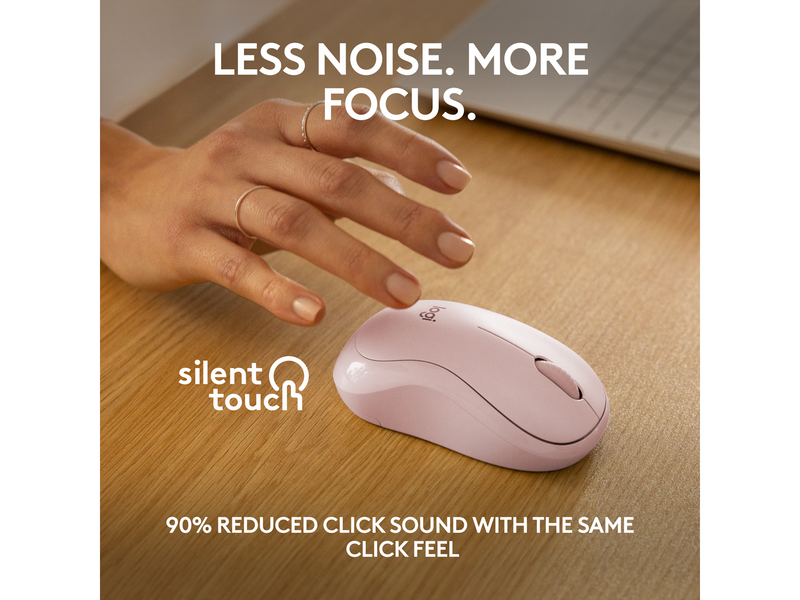 Logitech M240 Silent Bluetooth Mouse Rose - Maus (Pink)