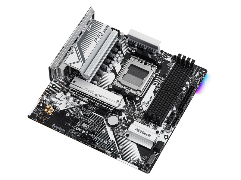 ASRock A620M PRO RS Mainboard - AMD A620 - AMD AM5 socket - DDR5 RAM - Micro-ATX