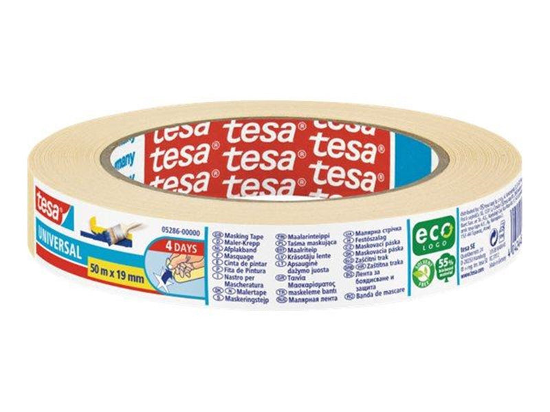 tesa masking tape - 19 mm x 50 m - chamois