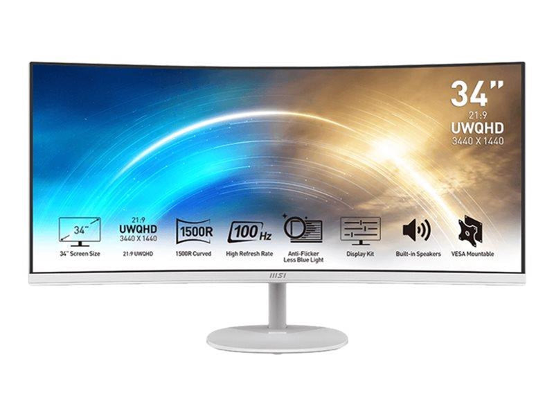 34" MSI PRO MP341CQWDE - 3440x1440 - 100Hz - VA