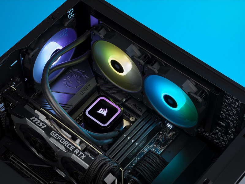 Corsair H100x RGB ELITE - CPU-Wasserkühlung - Max 1 dBA