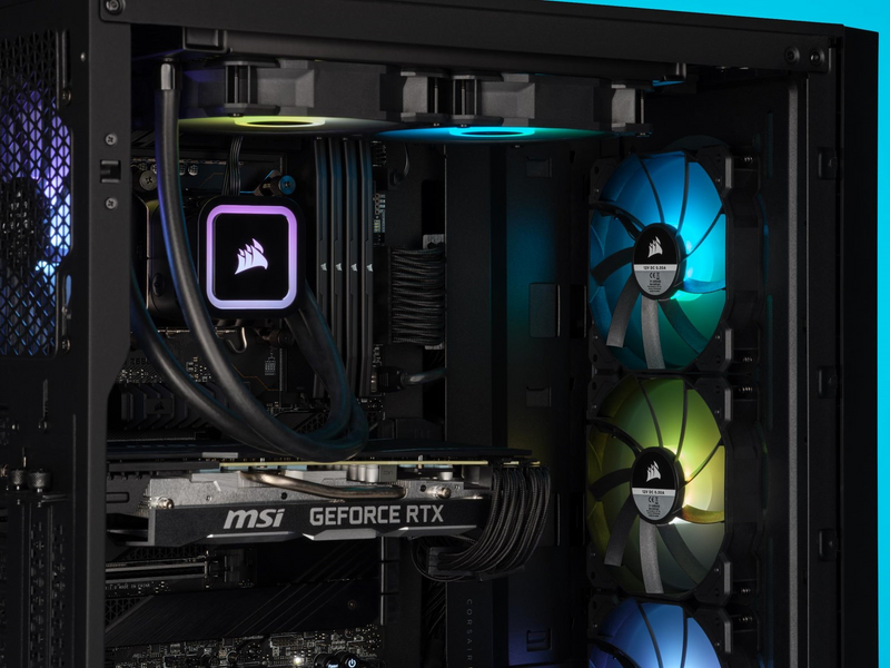Corsair H100x RGB ELITE - CPU-Wasserkühlung - Max 1 dBA