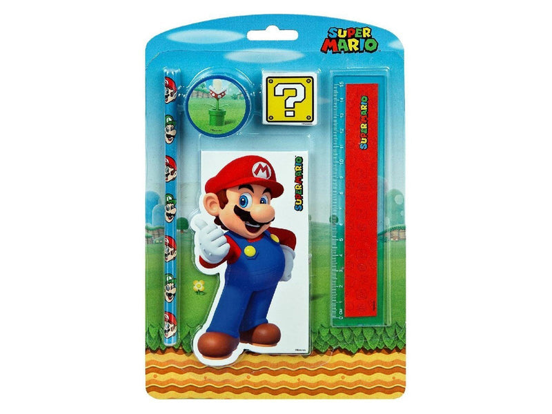 Kids Licensing Super Mario Stationery Set 5 pcs.