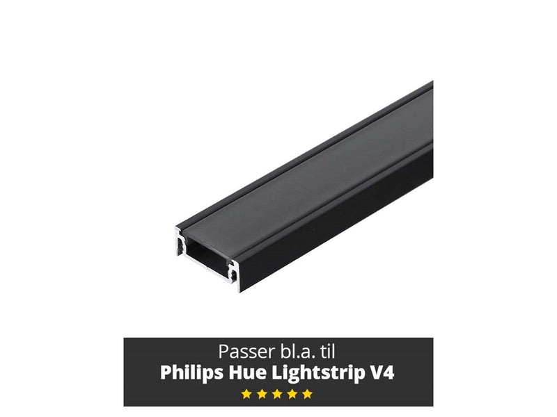 Light Solutions Aluminum Strip - Model S til Philips Hue and LIFX - 1m