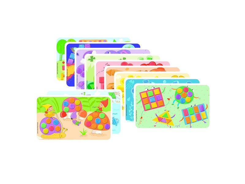 PlayMais Cards Decorating Shapes & Colors 24st.