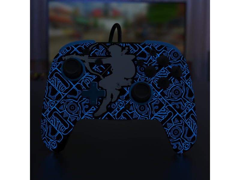 PDP Rematch Wired: Link (Glow In The Dark) - Wired Controller - Nintendo Switch