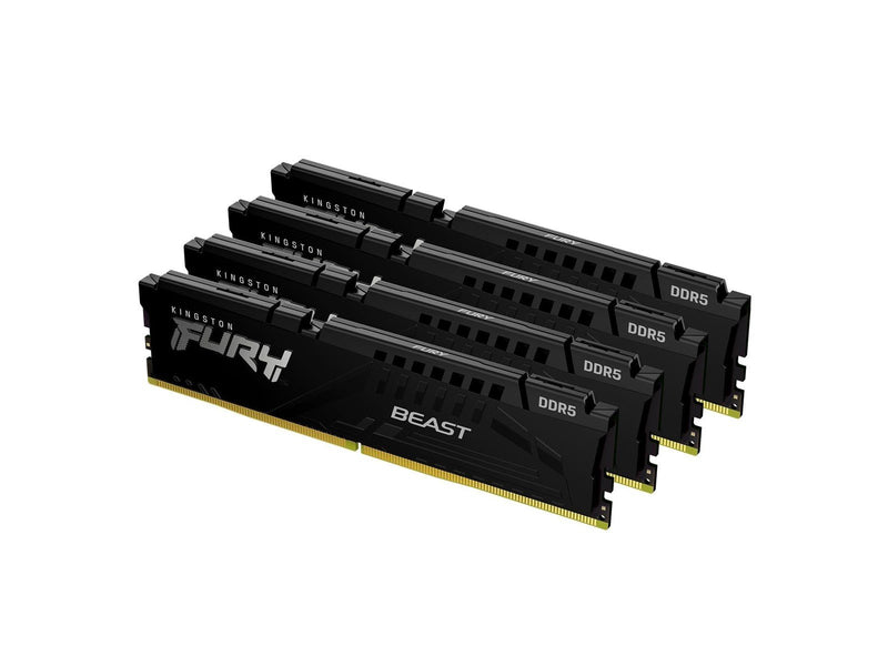 Kingston FURY Beast DDR5-5600 - 64GB - CL40 - Quad Channel (4 pcs) - Intel XMP - Schwarz