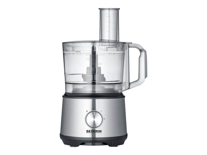 SEVERIN Küchenmaschine KM 3892 - food processor - 1200 W - brushed stainless steel/black