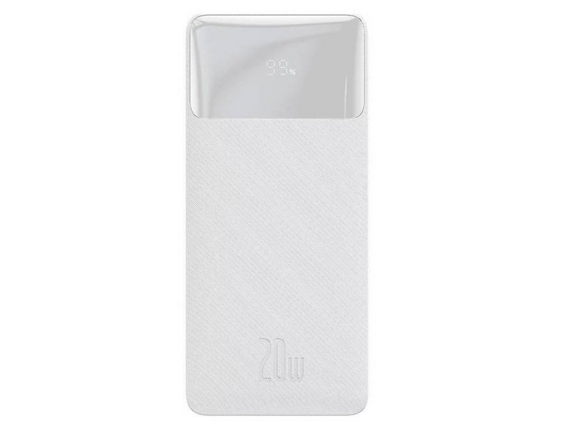 Baseus Bipow 10000mAh 20W - White Powerbank (Akku) - Weiß - 10000 mAh