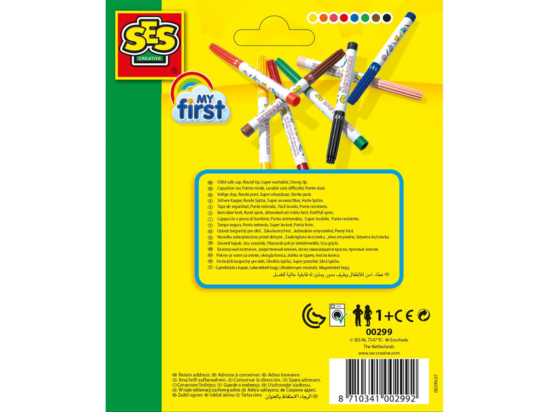 SES Creative My First - Baby Markers 8 Colours